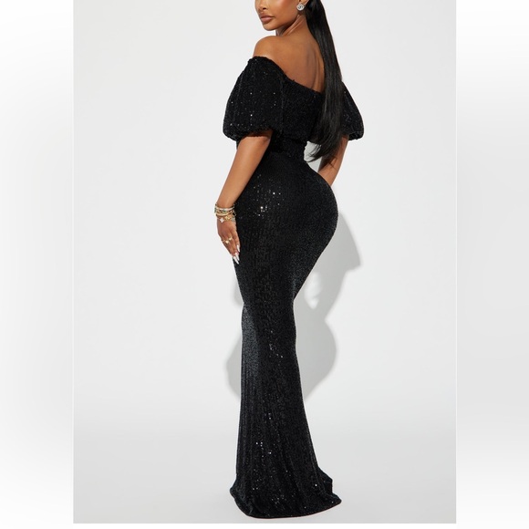 Fashion Nova God’s Gift sequin maxi dress worn once - Picture 2 of 4